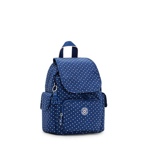 Sacs À Dos Kipling City Pack Mini Printed Bleu | FR 1719XY